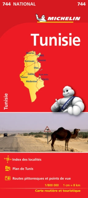 Tunisia - Michelin National Map 744 - Map