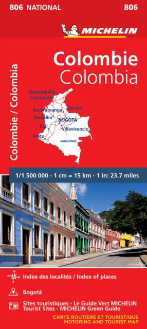 Colombia - Michelin National Map 806