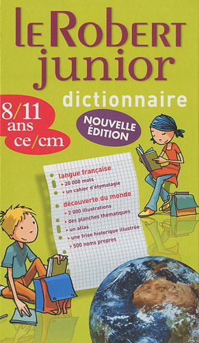Robert junior dictionnaire 8/11 edition 2010