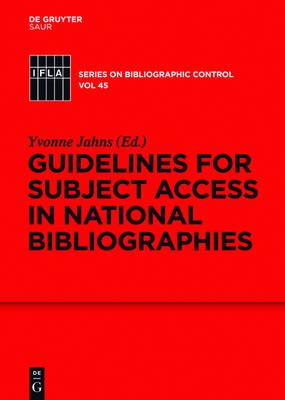 Guidelines for Subject Access in National Bibliog.