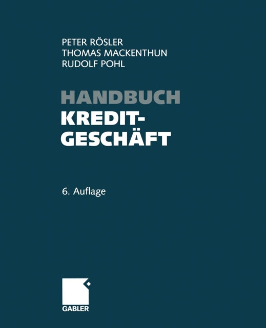 Handbuch Kreditgeschaft