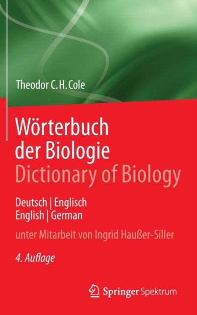 Worterbuch der Biologie Dictionary of Biology