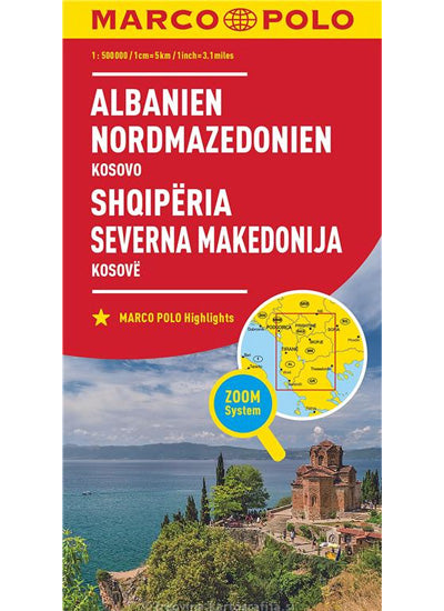 Albanija in Severna Makedonija 1 : 500 000