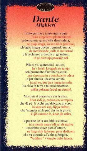 Lirika - Dante Alighieri