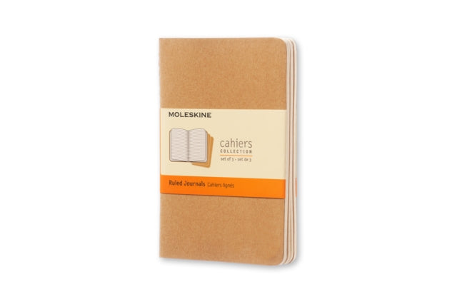 Moleskine Ruled Cahier - Kraft Cover (3 Set)