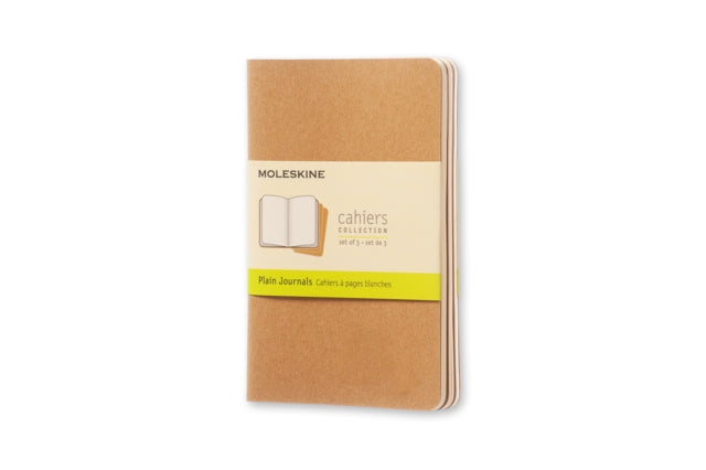 Moleskine Plain Cahier - Kraft Cover (3 Set)