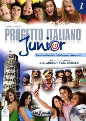 PROGETTO ITALIANO JUNIOR 1 UČB +DZ +CD +DVD
