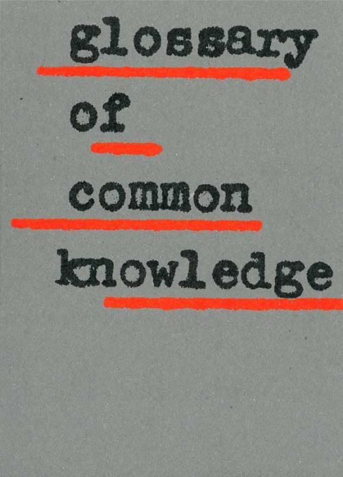Glossary of common knowledge