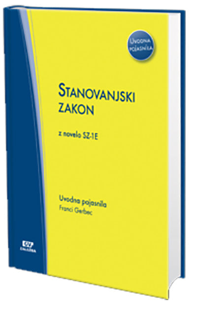 Stanovanjski zakon (SZ-1): z novelo SZ‑1E