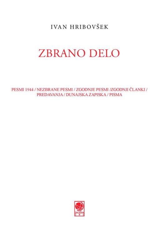Ivan Hribovšek  - zbrano delo