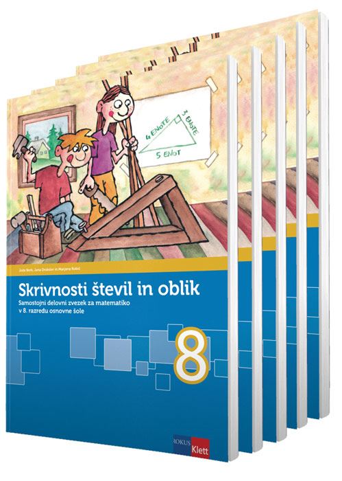 SKRIVNOSTI ŠTEVIL IN OBLIK 8/9 - SDZ (5 DEL.),NOVO