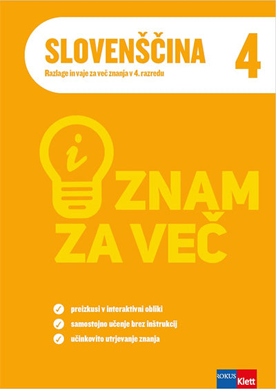 ZNAM ZA VEČ - SLOVENŠČINA 4 IAKT