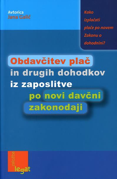 OBDAVČITEV PLAČ IN DRUGIH DOHODKOV