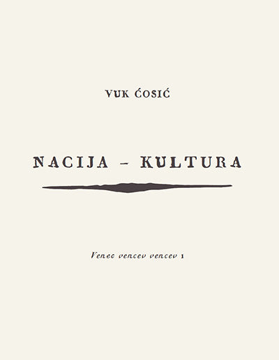 Nacija - kultura: venec vencev vencev