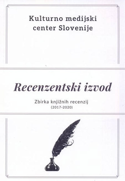 Recenzentski izvod: zbirka knjižnih recenzij (2017-2020)