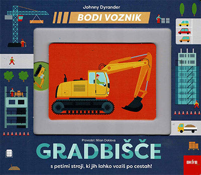 Bodi voznik. Gradbišče: s petimi stroji, ki jih lahko voziš po cestah!