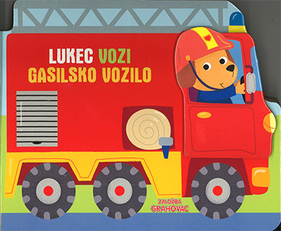 Lukec vozi gasilsko vozilo