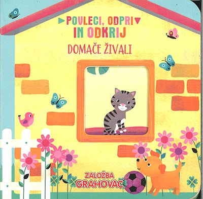 Domače živali: povleci, odkrij in odkrivaj