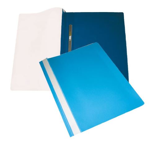 Mapa s kovinsko sponko Optima, PP, A4, temno modra