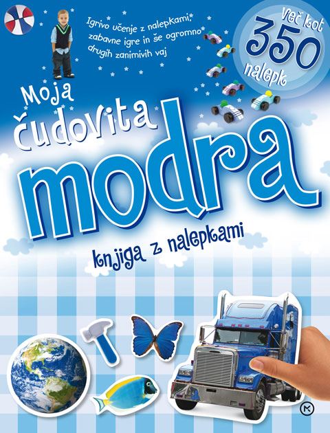 Moja čudovita modra knjiga (knjiga z nalepkami)