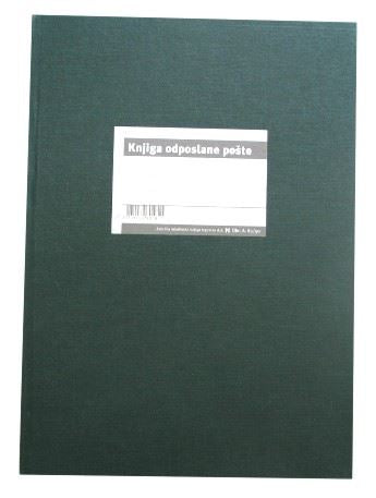Tiskovina knjiga odposlane pošte, A.83 50- listna knjiga A4