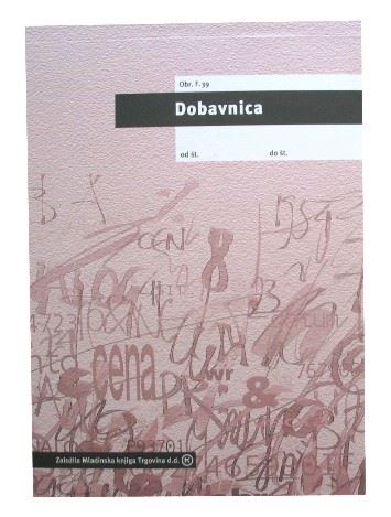 Dobavnica, F.39 A5 samokopirni blok