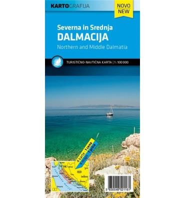 Dalmacija 1:100.000: tur.-navtična karta (komplet)