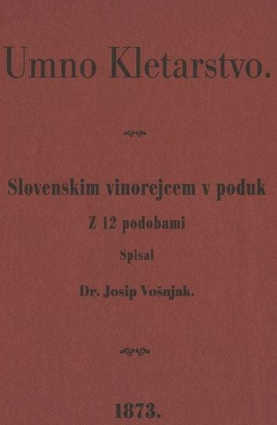 Umno kletarstvo : slovenskim vinorejcem v poduk : z 12 podobami